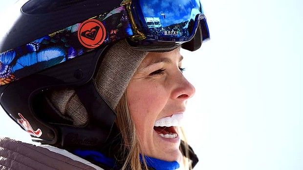 Snowboarding Olympic Athlete Torah Bright wearing SISU Guard